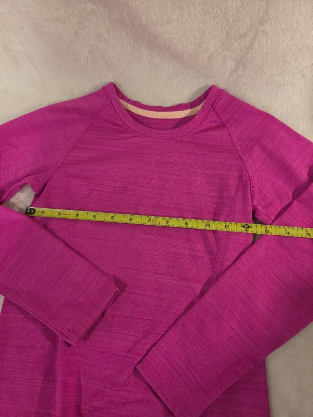 Reebok Speedwick Girls Pink Long Sleeve Athletic Shirt Size 12